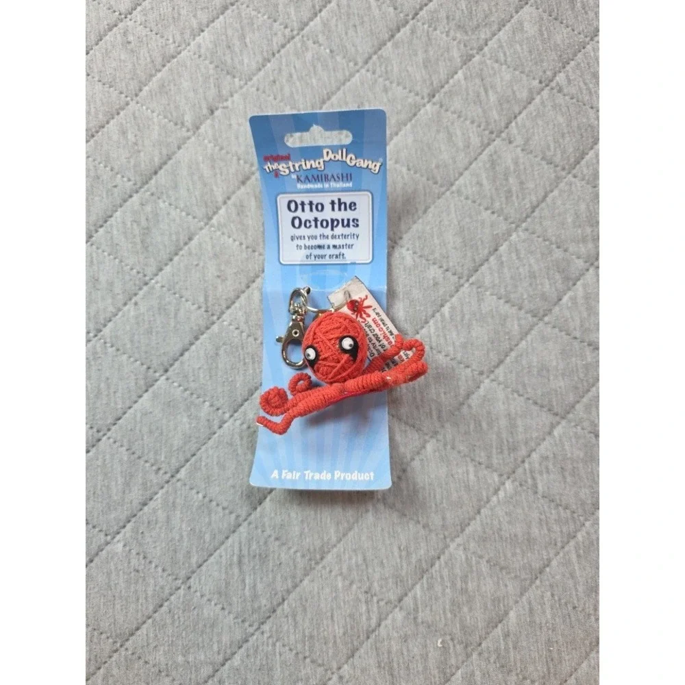Kamibashi Otto the Octopus Keychain Red String Doll Gang New